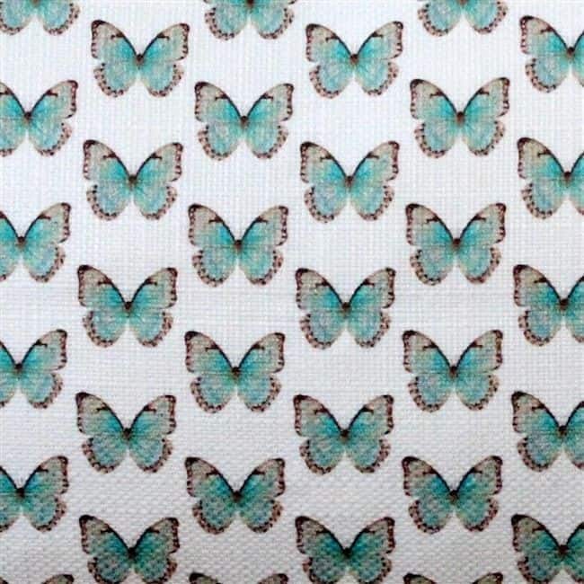 Costa Rica Robin's Egg Butterfly Throw Pillow