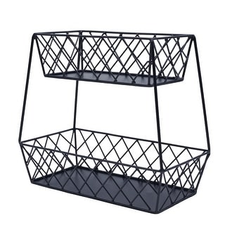 Mikasa Gourmet Basics Lattice Farm 2-Tier Basket