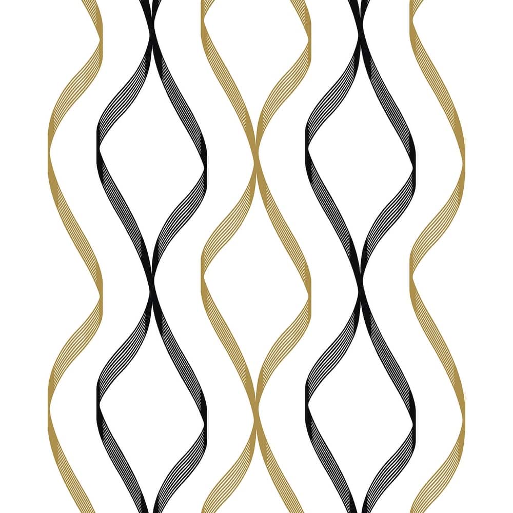 NextWall Ogee Ribbon Peel and Stick Wallpaper