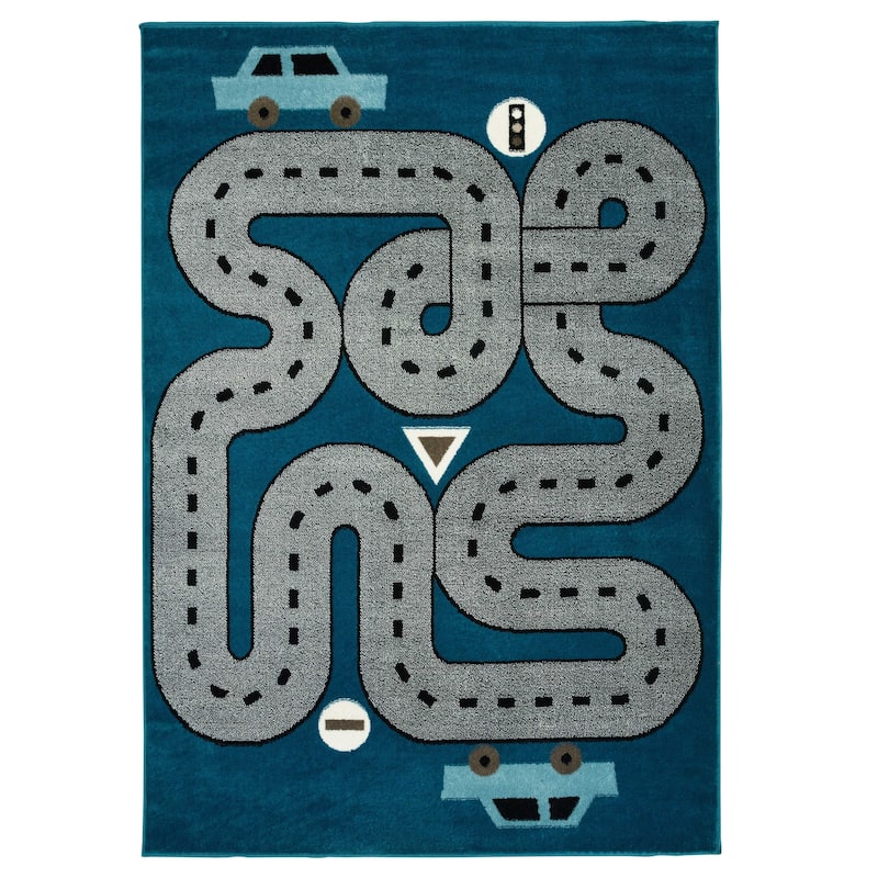 HomeRoots Juvenile/Youth Bohemian Rectangle Area Rug - 2' X 3'