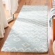 preview thumbnail 4 of 20, SAFAVIEH Handmade Casablanca Shag Elenore Tribal Wool Rug 2'3" x 8' Runner - Blue/Ivory