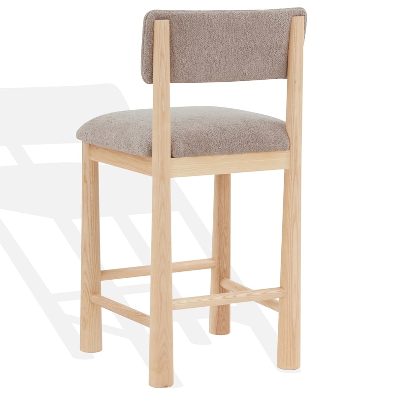 SAFAVIEH Couture Wrenley Boucle 26-inch Counter Stool - 19"W x 19"D x 37"H