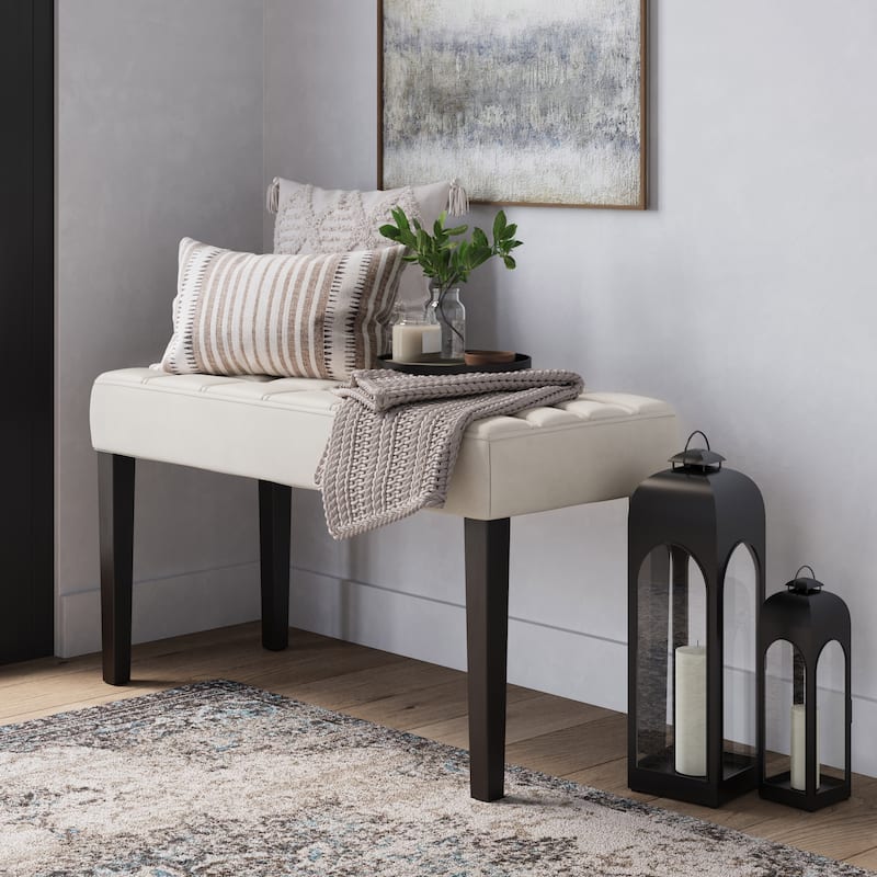 California Multipurpose Entryway Bench - White
