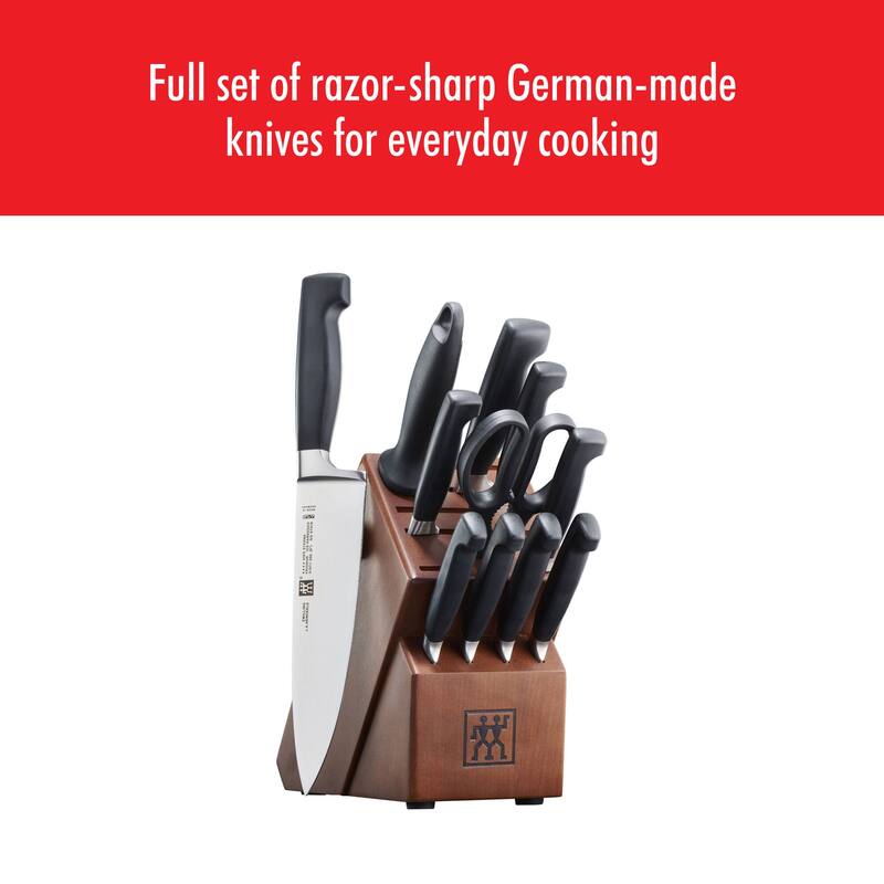 ZWILLING Four Star 12-pc Knife Block Set - Black