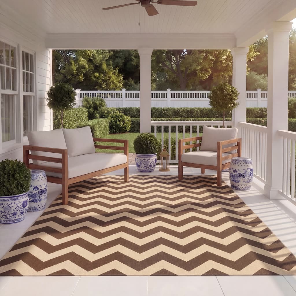 SAFAVIEH Courtyard Joycelyn Indoor/ Outdoor Waterproof Patio Backyard Rug