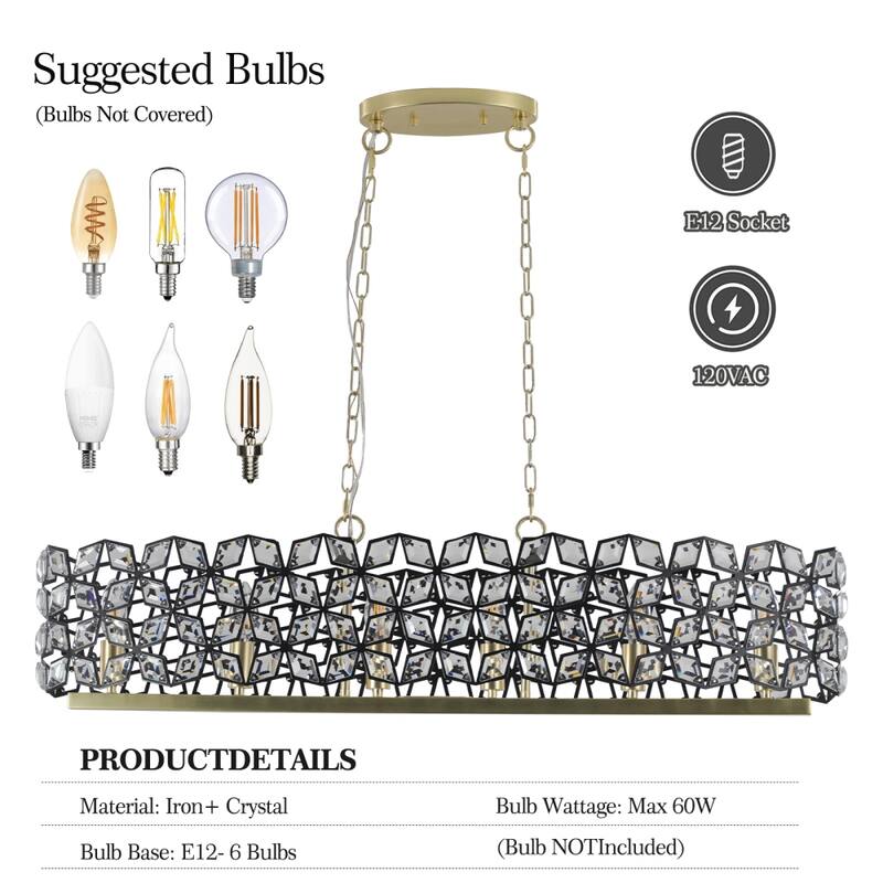 Modern 39.4 in.W Champagne Gold Oval Crystal Ceiling Chandelier