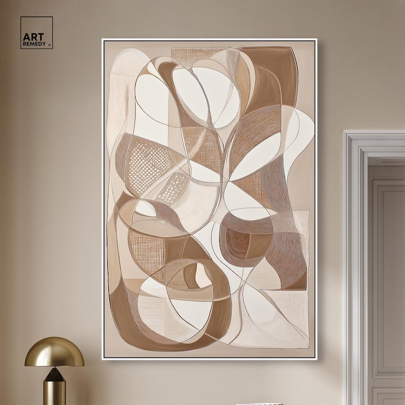 Mocha Dream Canvas by Art Remedy