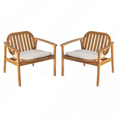 Modern Club Chair With Cushion Set of 2