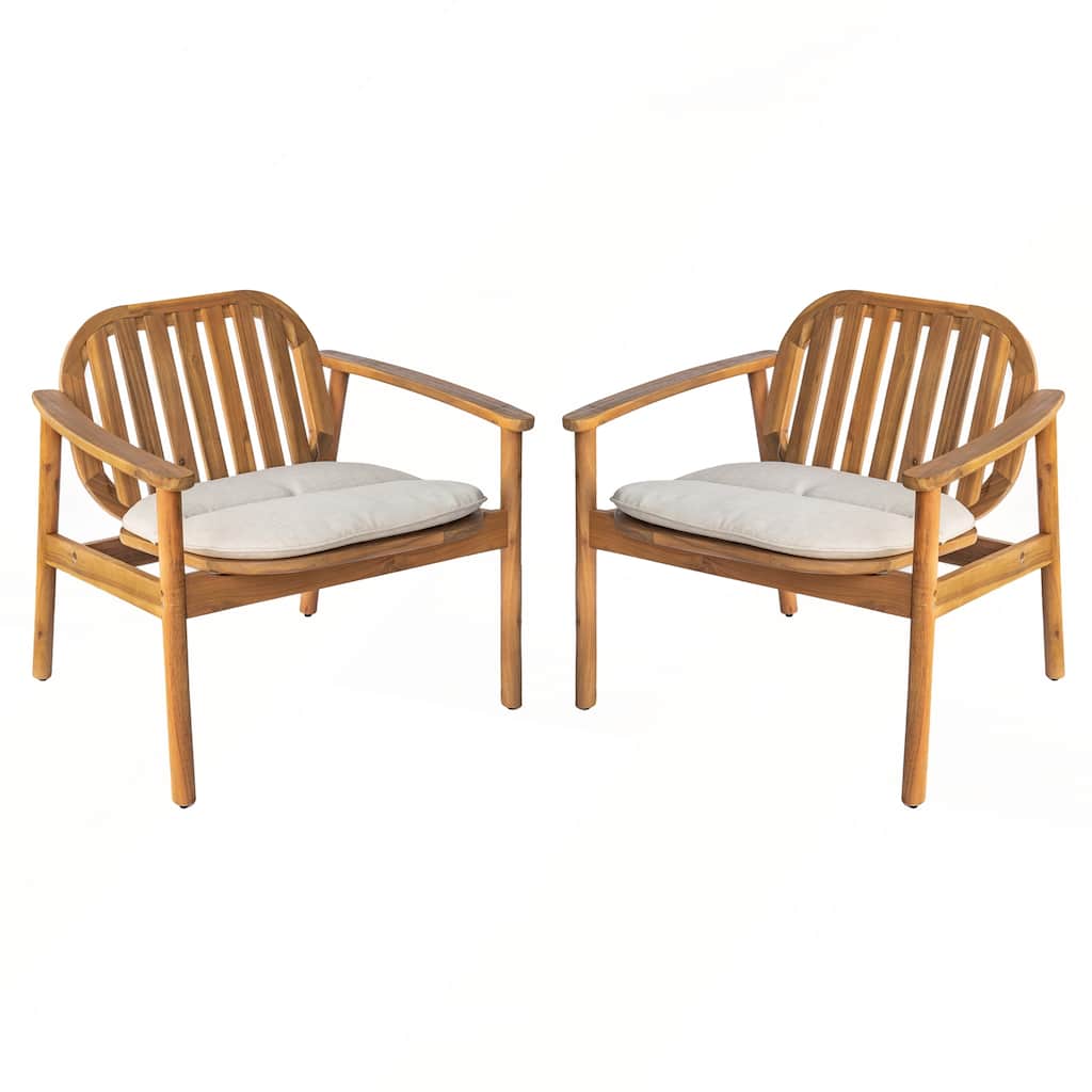 Modern Club Chair With Cushion Set of 2