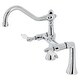 preview thumbnail 1 of 2, Restoration Deck Mount Clawfoot Tub Faucet Polished Chrome