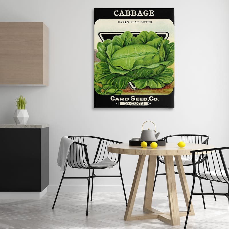 Stupell Vintage Garden Cabbage Canvas Wall Art Design By Lil' Rue