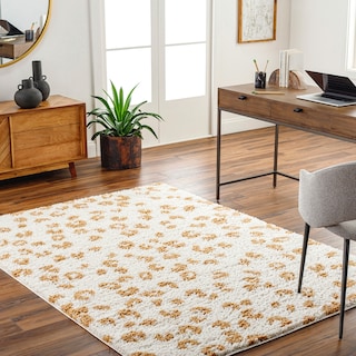 Livabliss Birmingham Animal Print Plush Area Rug