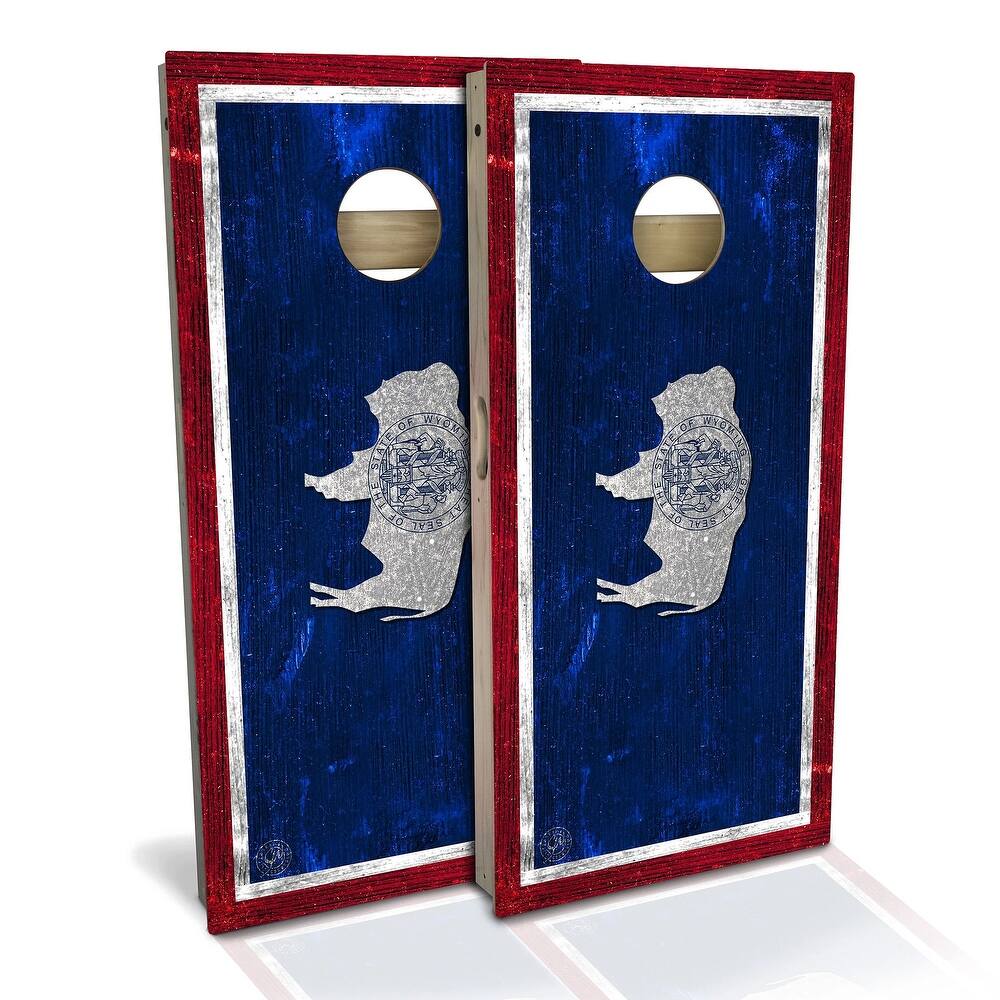 Wyoming Flag Outdoor Cornhole Board Set