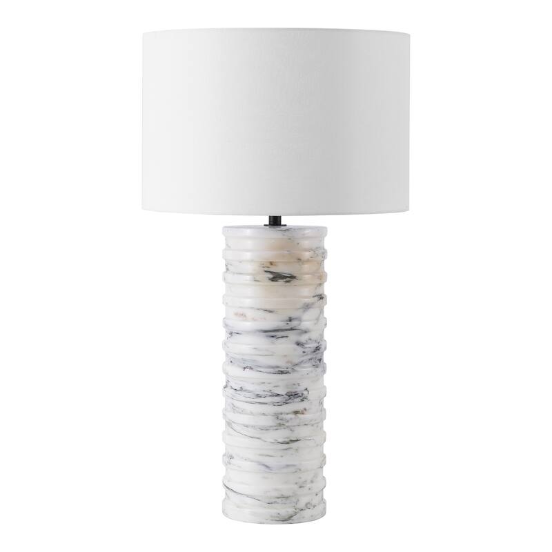 SAFAVIEH Couture Gizelle Round Marble Table Lamp - 16"W x 16"D x 29"H