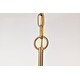 preview thumbnail 10 of 14, Liam 6 Light Chandelier Burnished Brass White Opal Glass - Burnished Brass