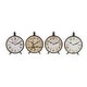 preview thumbnail 2 of 11, Black Iron Vintage Clock No Theme (Set of 4) - 9 x 2 x 12