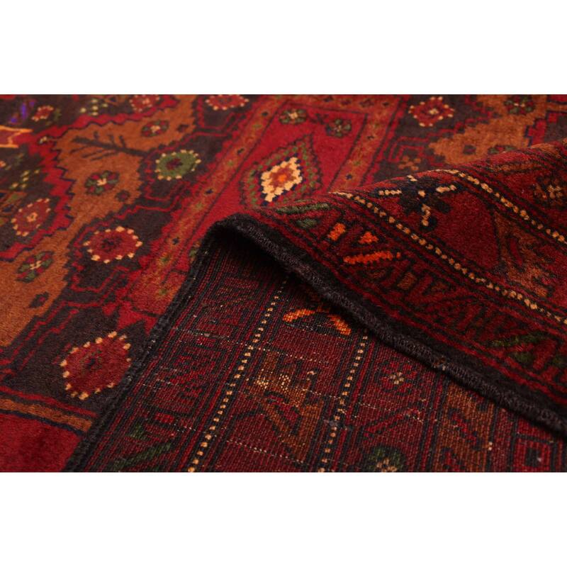 ECARPETGALLERY Hand-knotted Teimani Black, Red Wool Rug - 4'0 x 6'4