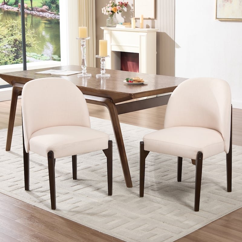 Wooden Dining Chairs Set of 2