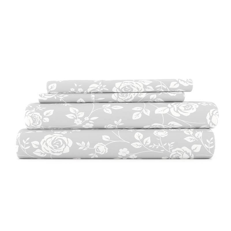 Becky Cameron Double Brushed Patterned 4 Piece Sheet Sets