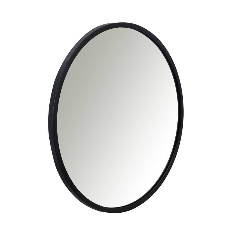 Utopia Alley Round Mirror- Mirror for Wall- Wall Mounted Mirror, Living Room, Bedroom and Bathroom Mirror for Wall, 24 inch