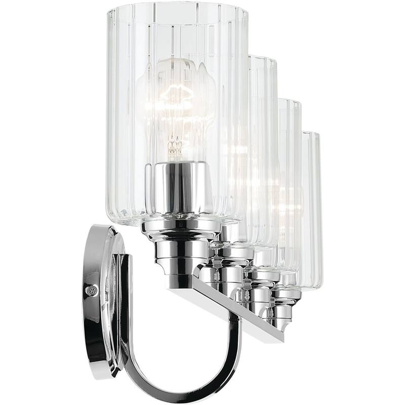Kichler 55227FLU Gioe 4 Light 32" Wide Vanity Light with Clear Fluted