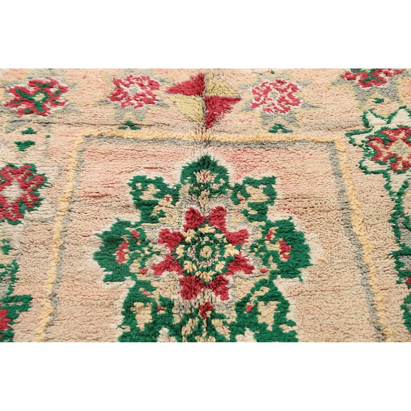 Decorative Tribal Moroccan Oriental Area Rug Wool Handmade Carpet - 5'8" x 9'7"