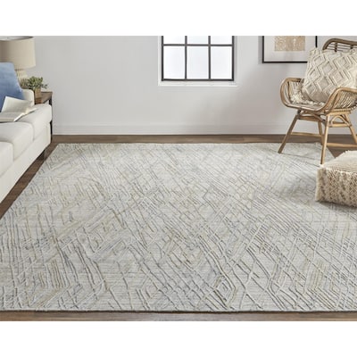 Grand Bazaar Huntley Hand Woven Abstract Modern Area Rug