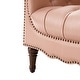 preview thumbnail 24 of 68, HULALA HOME Wemer Traditional Genuine Leather Armchair with Tufted Back