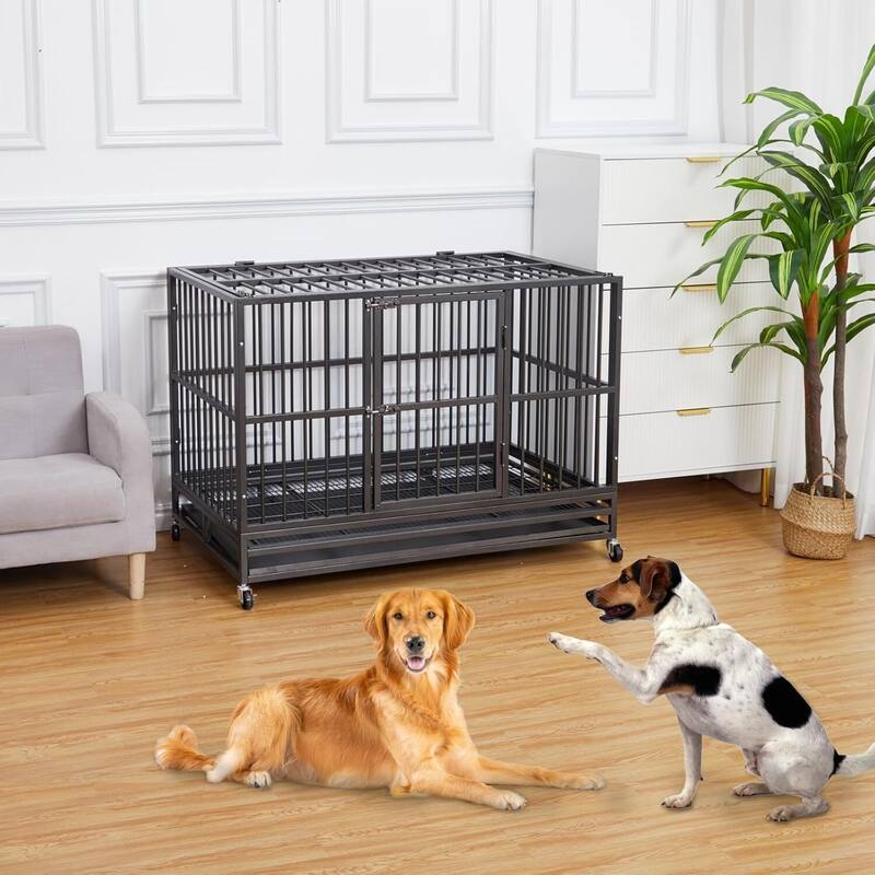 48 " Heavy Duty Dog Crate, Dog Crates for Large Dogs