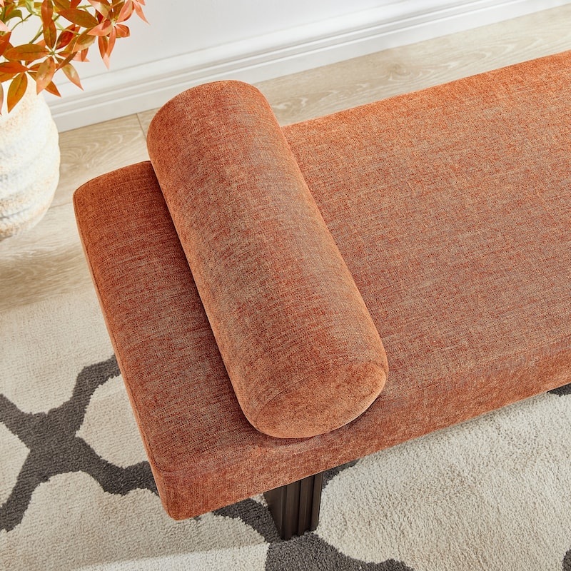 Roundhill Furniture Brooke Contemporary Upholstered Bench