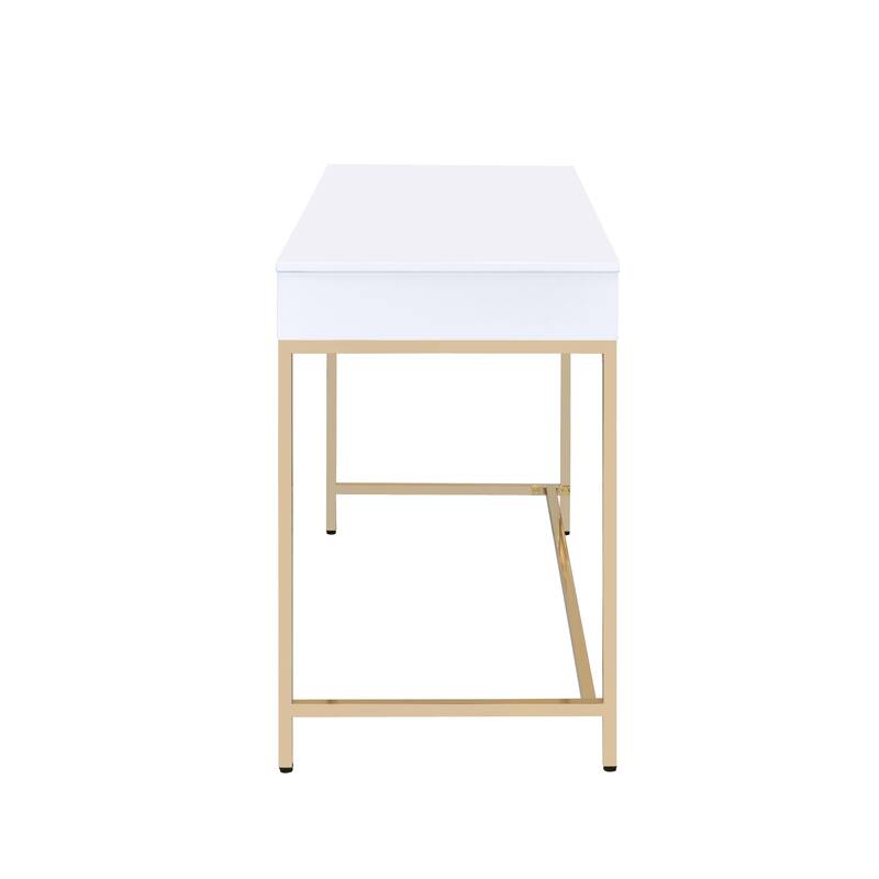 Sophisticated Rectangular Writing Desk with Practical Storage for Modern Workspace