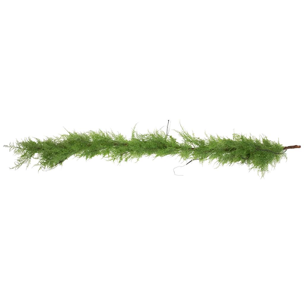 5' x 8" Green and Brown Cedar Artificial Christmas Garland - Unlit