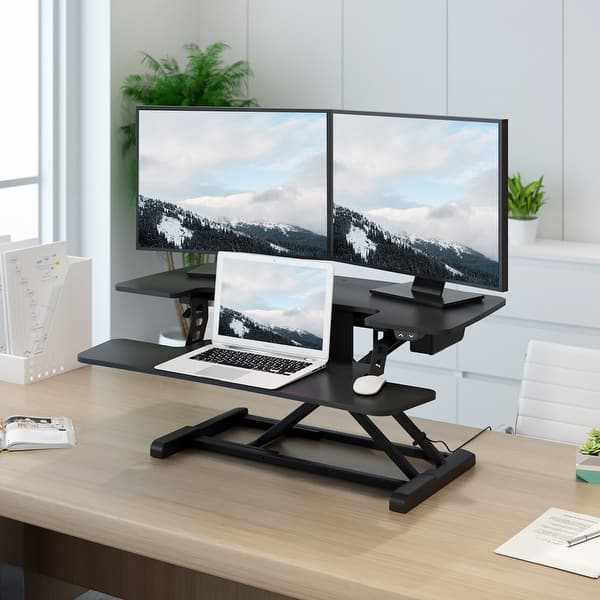 Electric Standing Desk Converter - Adjustable Desk