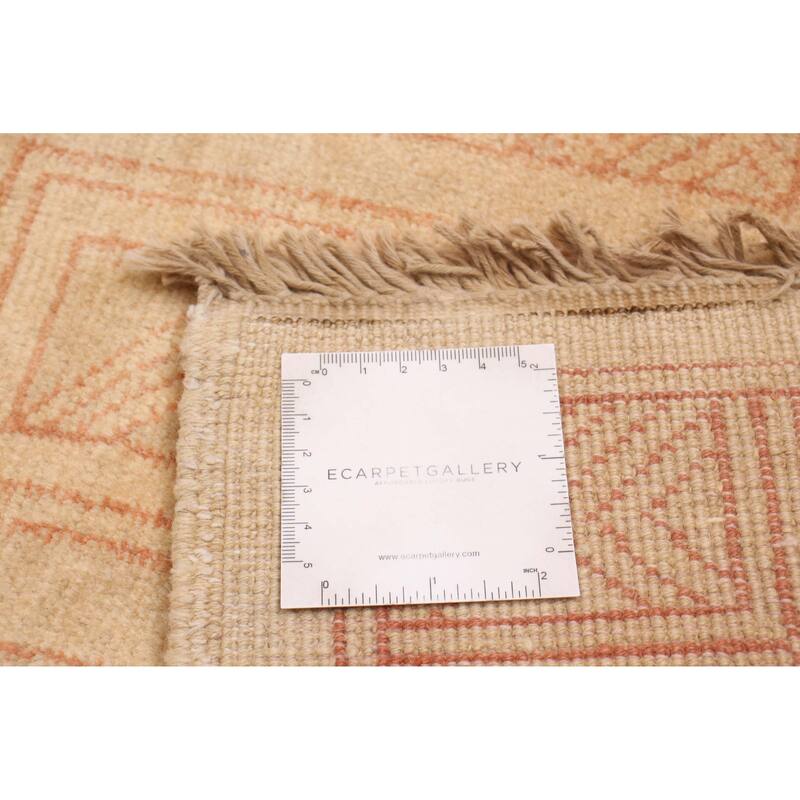 ECARPETGALLERY Hand-knotted Finest Peshawar Ziegler Beige Wool Rug - 7'8 x 9'8