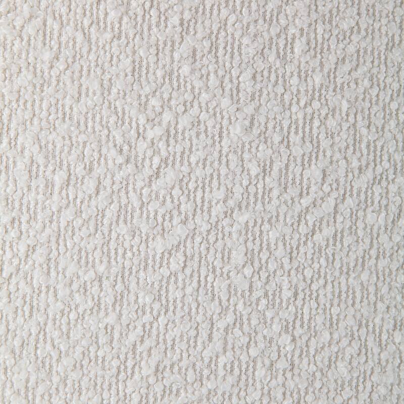 Renwil Audrina Indoor Boucle Ottoman, Off-White