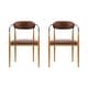 preview thumbnail 86 of 107, Modern Industrial Elmore Upholstered Dining Chairs (Set of 2) with Iron Frame by Christopher Knight Home