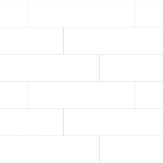 Shaw Lane Ave - 4" x 16" Rectangle Tile - Glossy Porcelain Visual - - Arctic