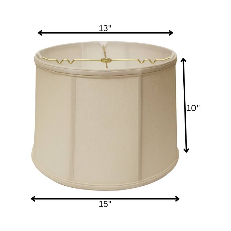 Drum Softback Lampshade with Washer Fitter, White