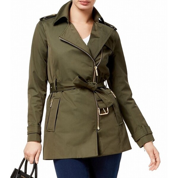 michael kors olive green coat
