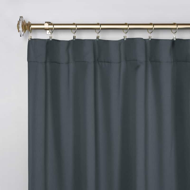 Superior Solid Machine Washable Room Darkening Blackout Curtains with Back Tabs, Set of 2