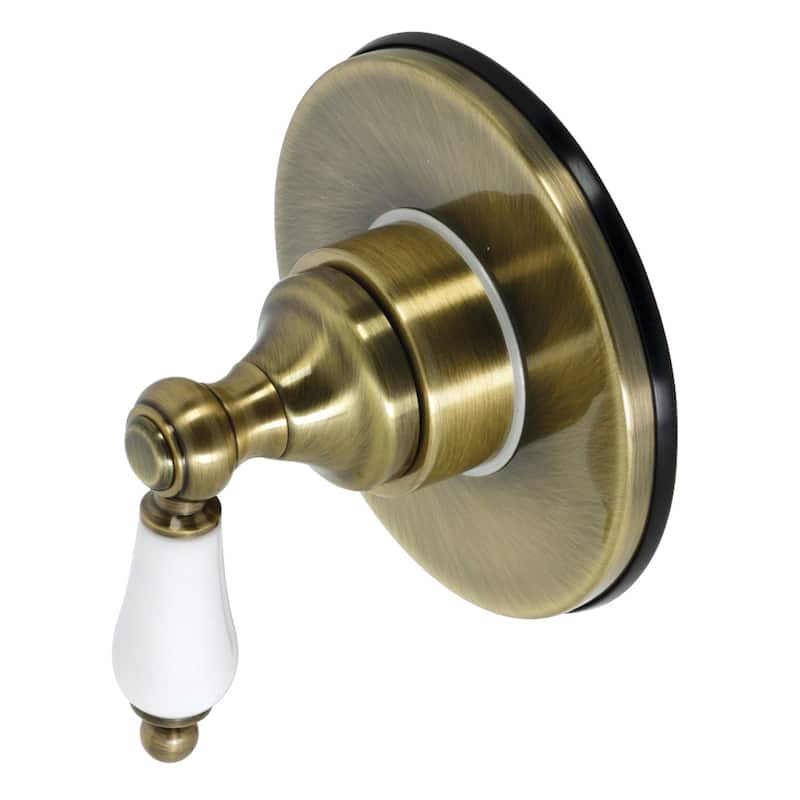 Kingston Brass Single-Handle Three-Way Diverter Valve with Trim Kit - Antique Brass