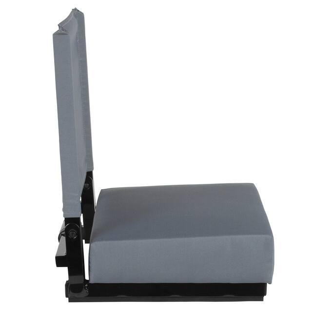 2 Pack 500 lb. Rated Lightweight Stadium Chair-Handle-Padded Seat