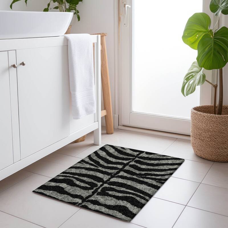 Premium Washable Super Soft Animal Print Mayfield Rug - Shadow - 1' 8" x 2' 6" - Rectangle
