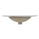 preview thumbnail 3 of 120, JONATHAN Y Aubert 3-Hole Rectangular Ceramic Single Sink Basin Vanity Top 24 in. - White