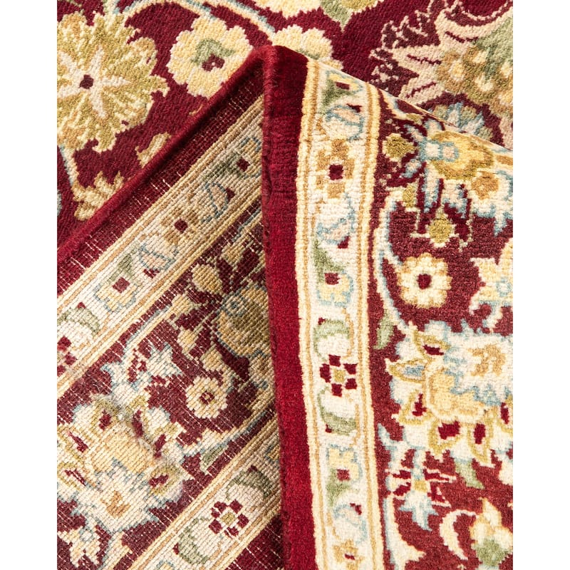 Overton Hand Knotted Wool Vintage Inspired Traditional Mogul Red Area Rug - 3 x 5