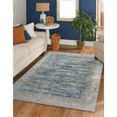 Admire Home Living Sognatore 1229 Transitional Crackled Area Rug