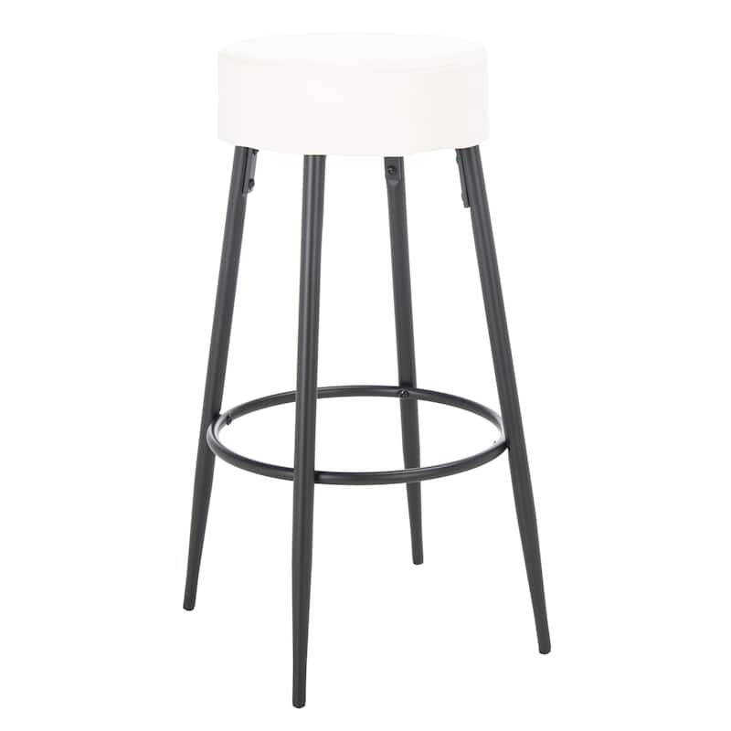 SAFAVIEH Ramona 24-inch Round Bar Stool - 20" W x 20" L x 30.2" H - 20Wx20Dx30H