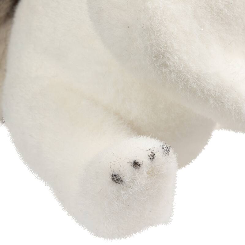 Snow Squirrel with Pinecone and Scarf Christmas Figure - 8.25" - White and Black