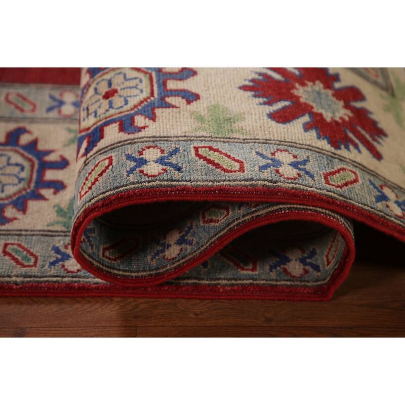 Traditional Red Kazak Area Rug Handmade Wool Carpet - 8'2" x 9'10"
