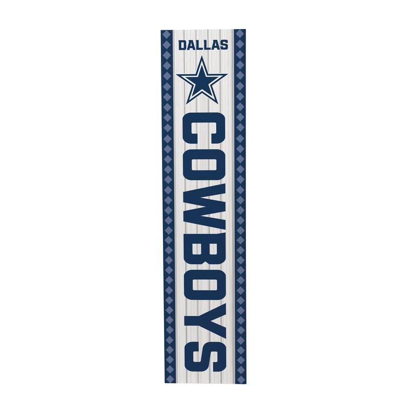 47" Double Sided Seasonal Porch Leaner, Dallas Cowboys - 47" x 11.25"